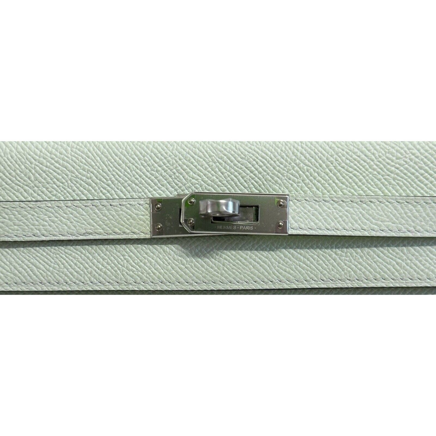 Hermes Kelly 25 Sellier Vert Fizz Green Palladium Hardware Handbag Shoulder Bag