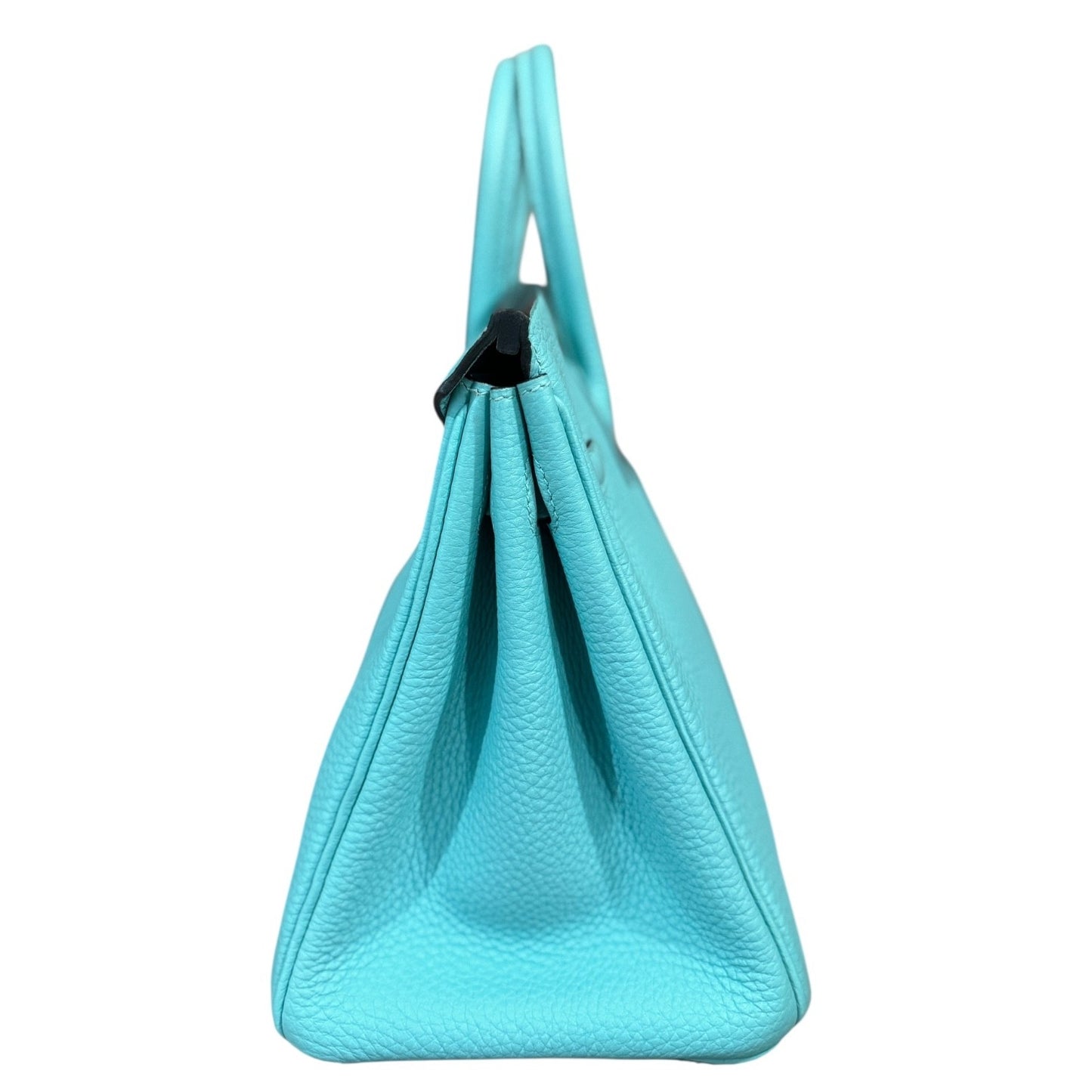 Hermes Birkin 25 Blue Atoll Togo Leather Gold Hardware Rare