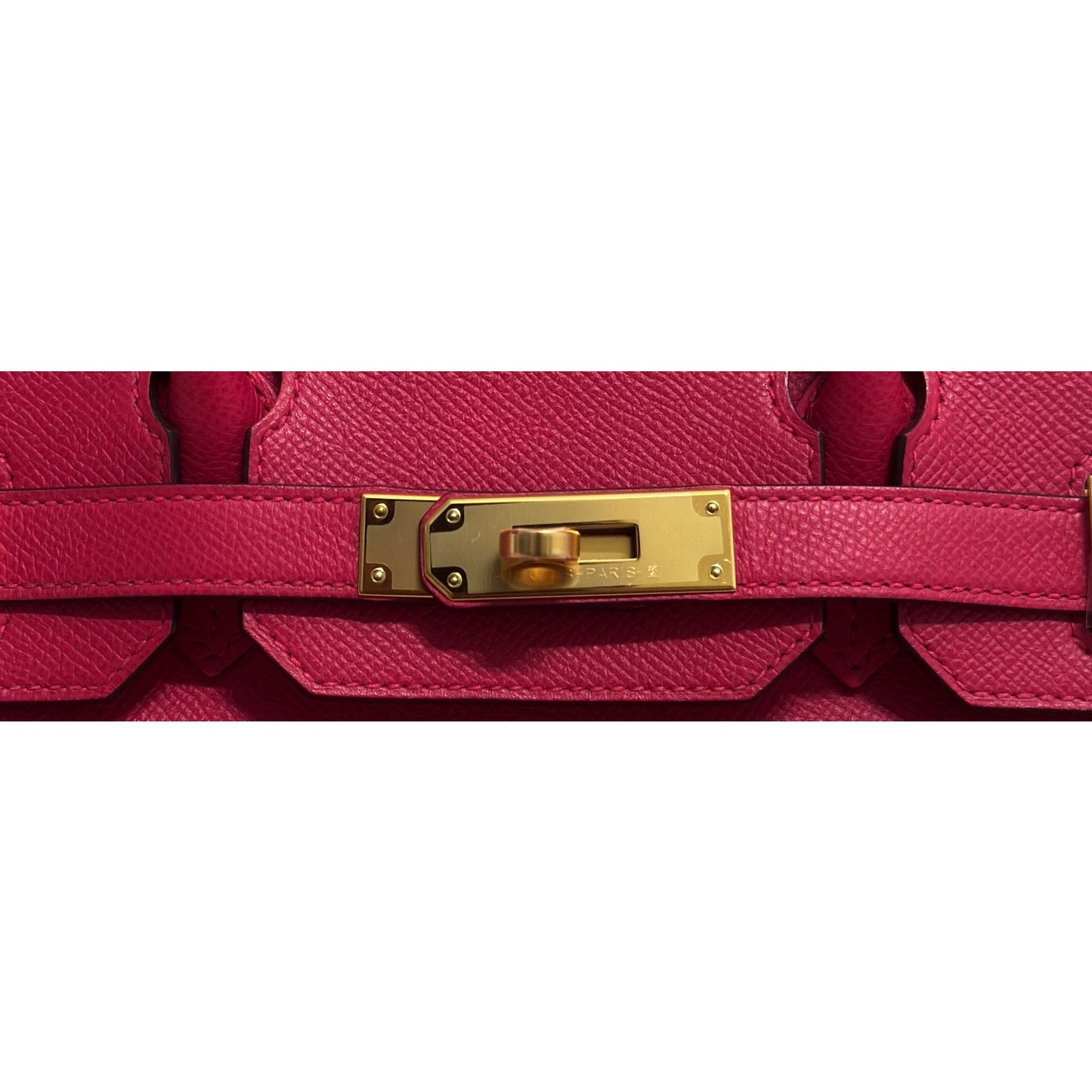 Hermes Birkin 30 Rose Extreme Pink Epsom Leather Gold Hardware Handbag