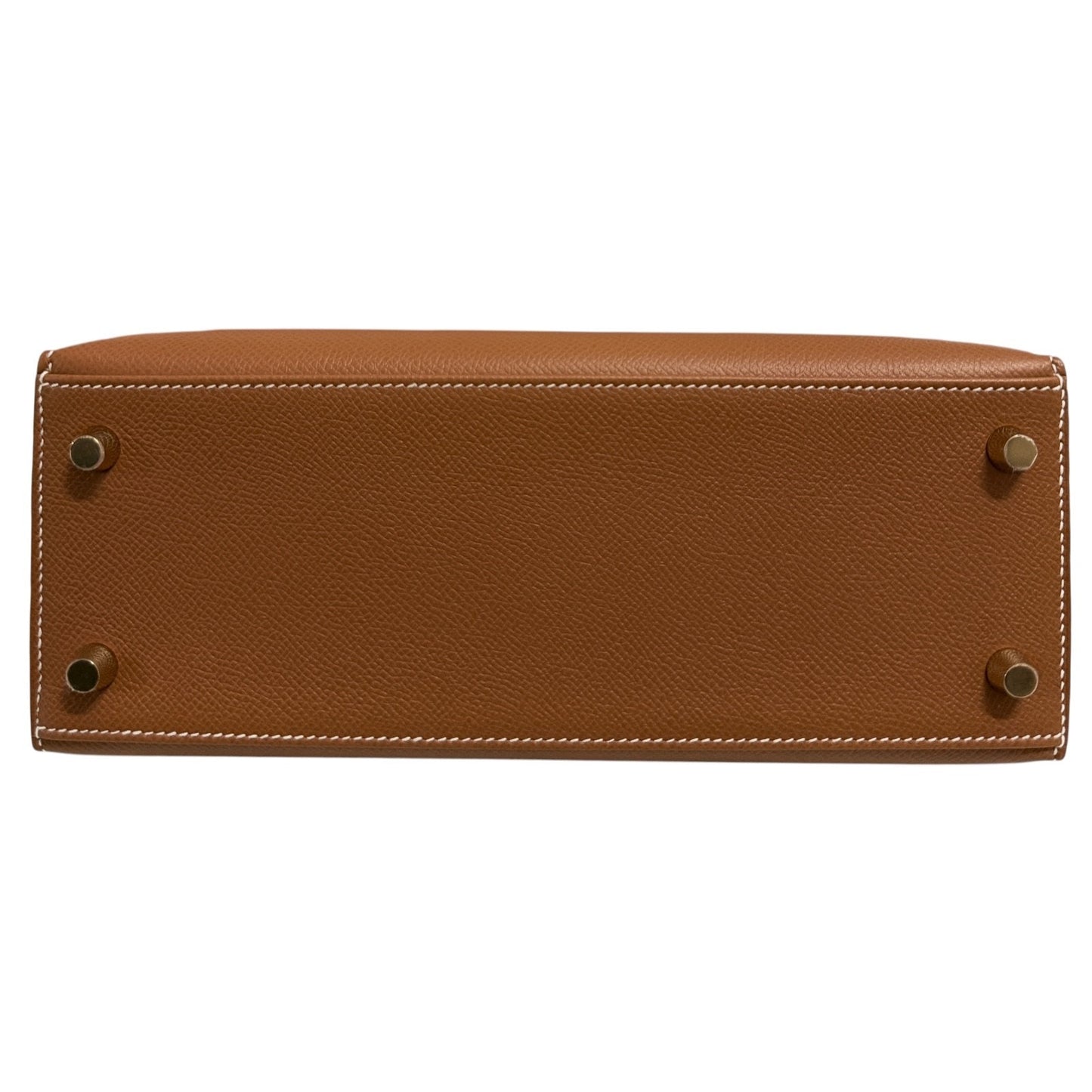 Hermes Kelly 25 Sellier Gold Tan Epsom Leather Gold Hardware