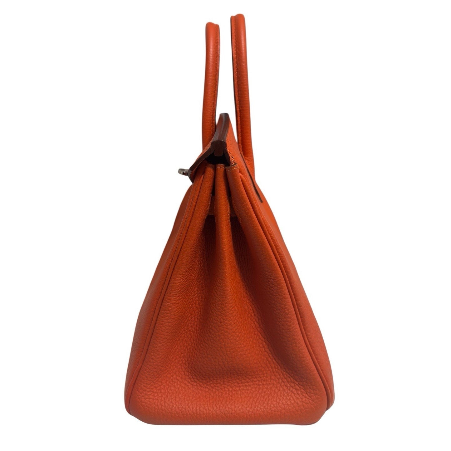 Hermes Birkin 25 Orange Togo Leather Palladium Hardware