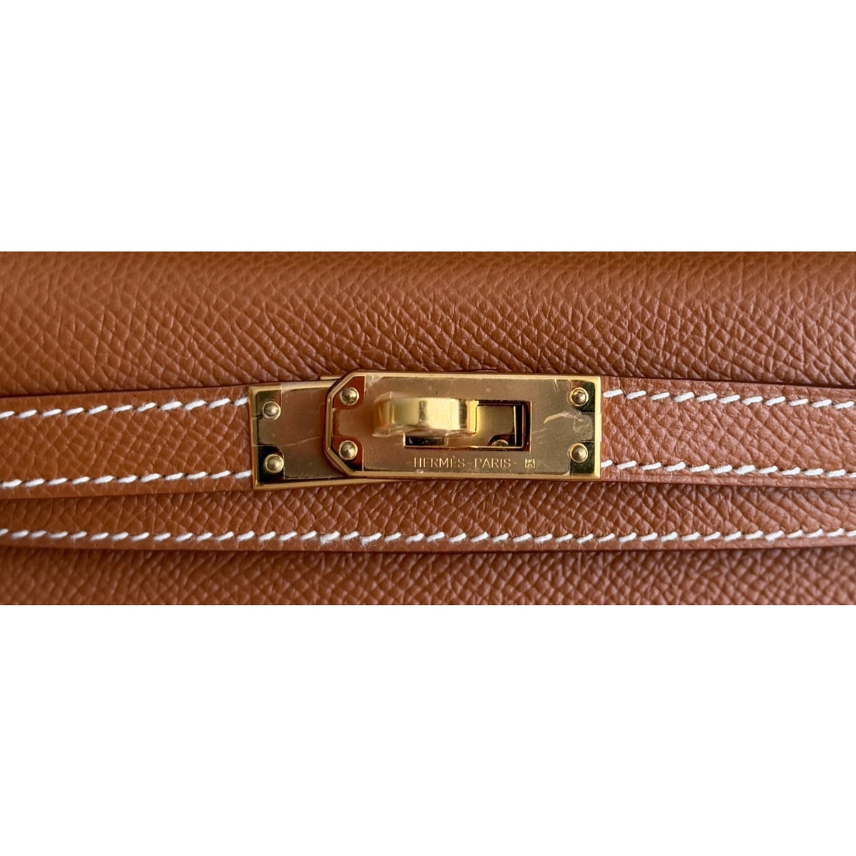 Hermes Kelly Mini 20 Gold Tan Epsom Leather Gold Hardware