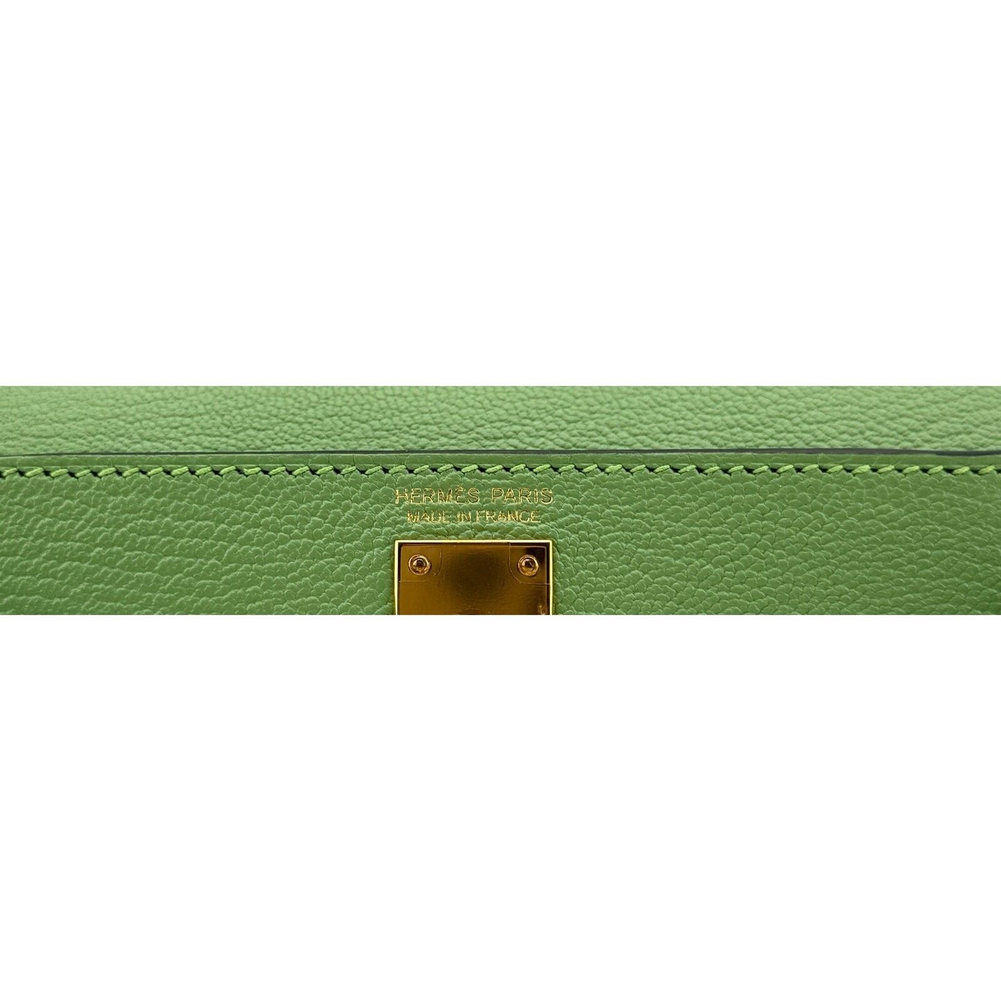 Hermes Kelly Mini 20 Vert Criquet Green Chèvre Leather Gold Hardware RARE