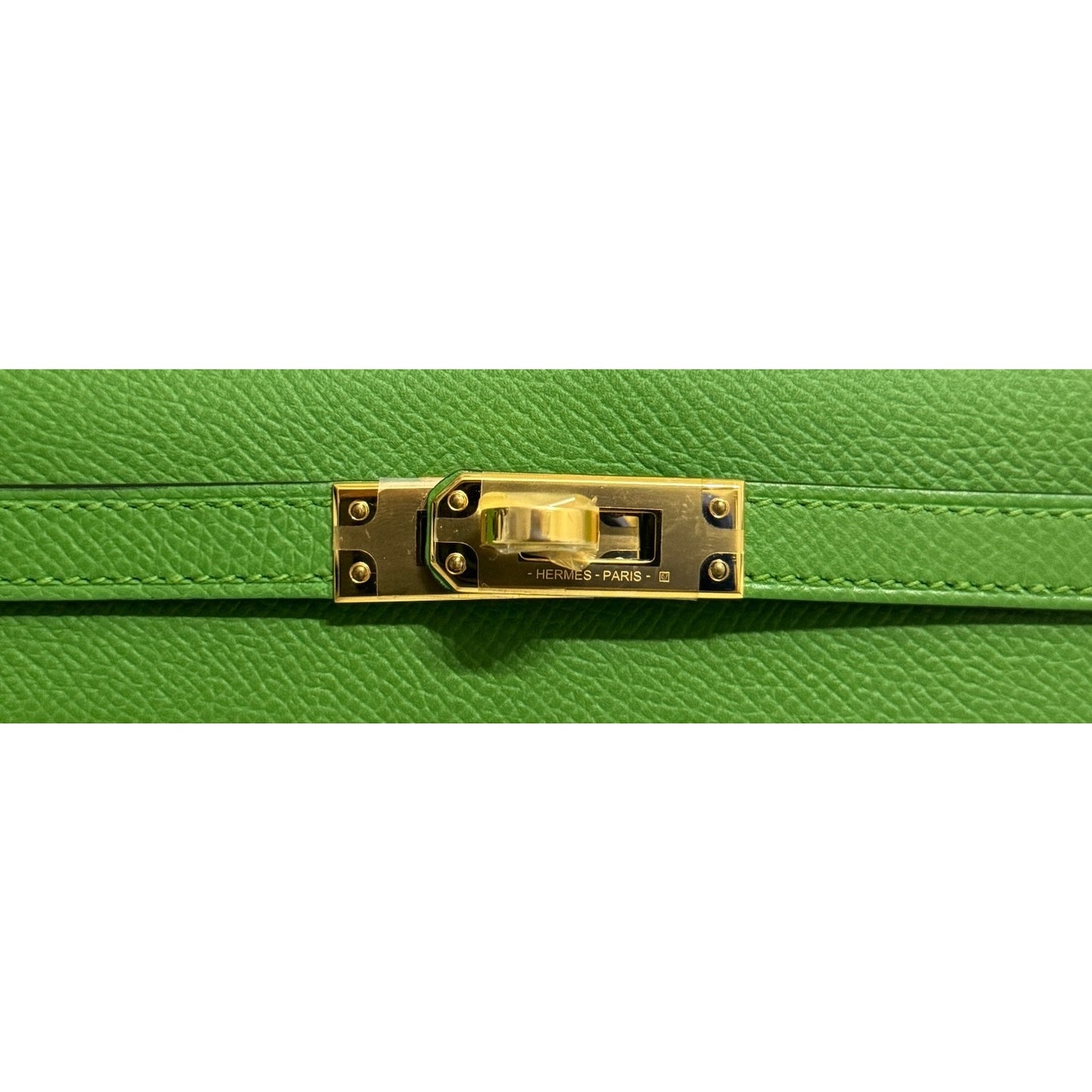 Hermes Kelly 25 Sellier Vert Yucca Green Epsom Leather Gold Hardware
