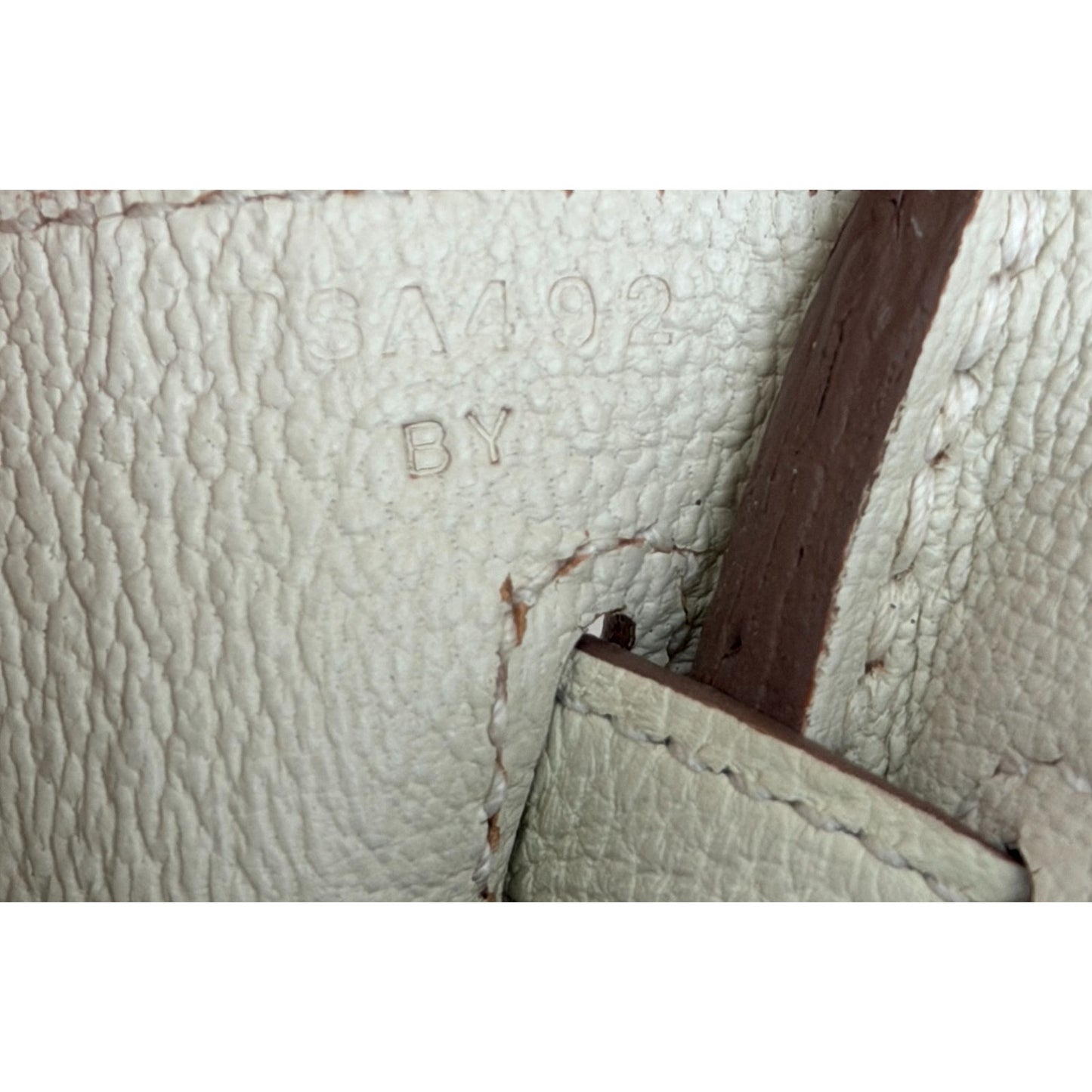 Hermes Birkin 25 Mushroom White Gray Togo Leather Gold Hardware