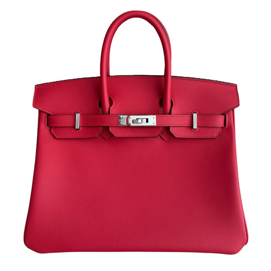 Hermes Birkin 25 Rouge de Coeur Red Leather Palladium Hardware New 2026