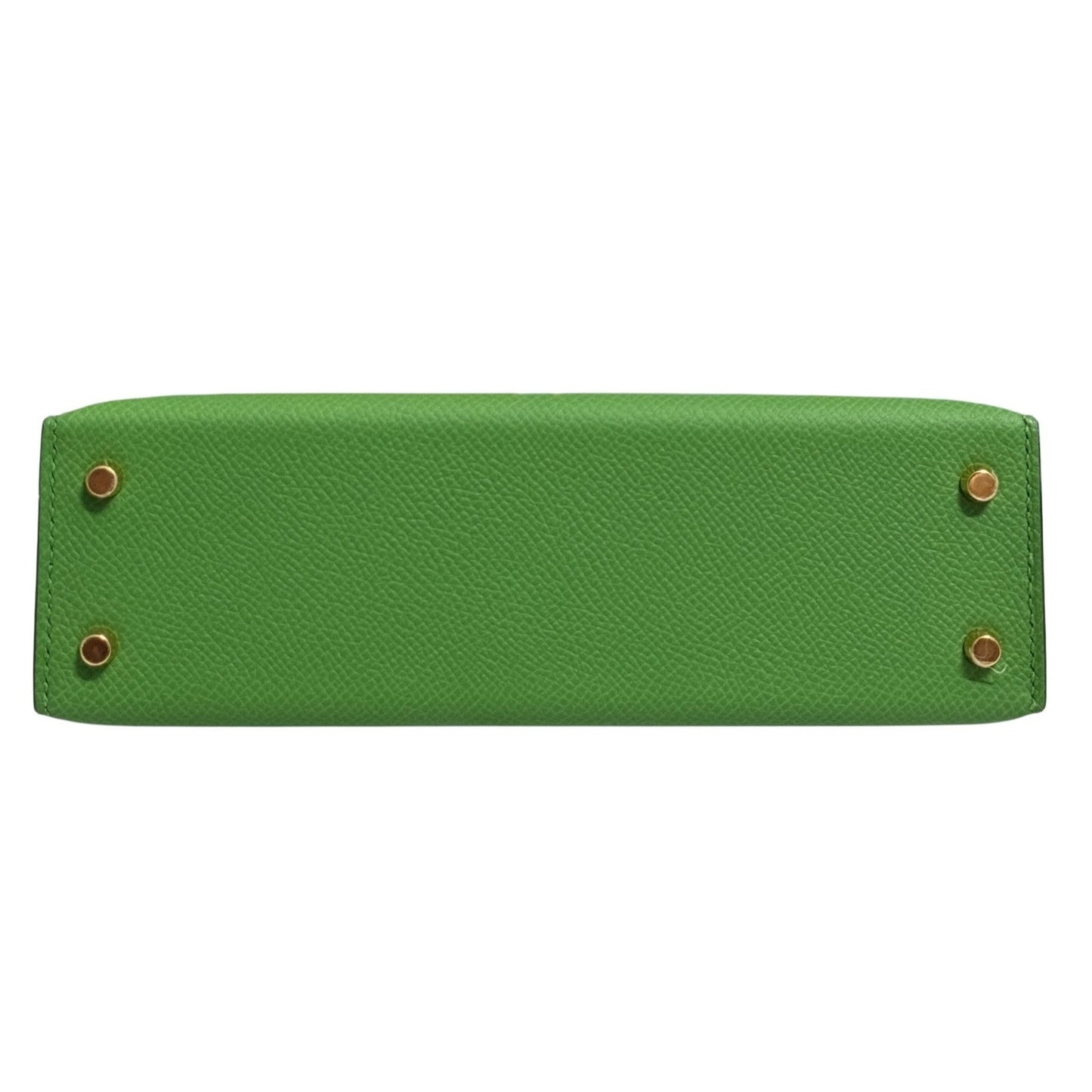 Hermes Kelly Mini 20 Vert Yucca Green Epsom Leather Gold Hardware RARE