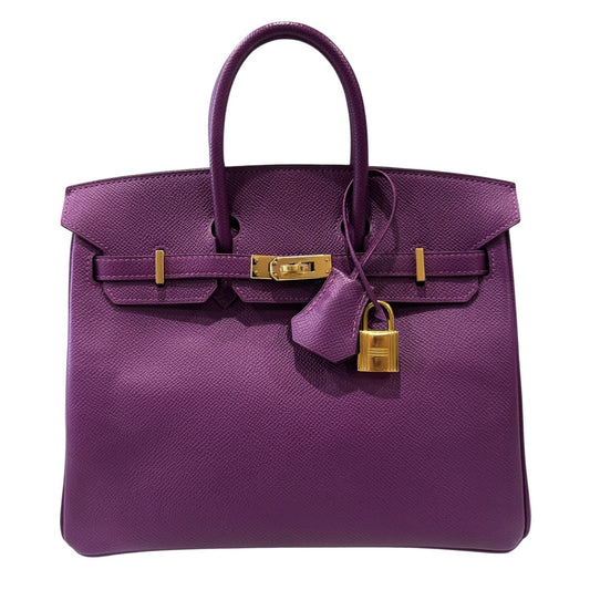 Hermes Birkin 25 Anemone Purple Epsom Leather Gold Hardware RARE