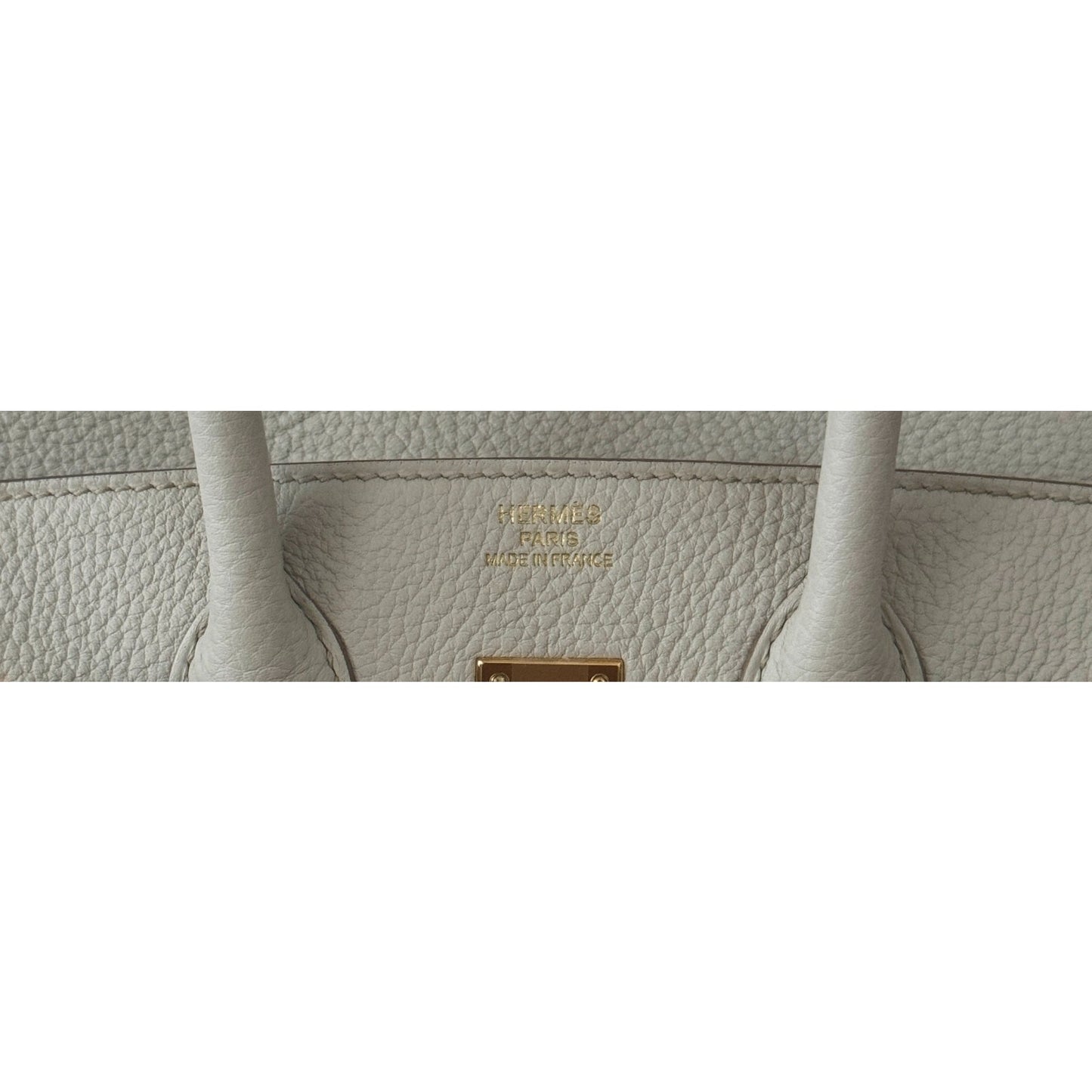 Hermes Birkin 25 Beton Beige Cream Togo Leather Gold Hardware