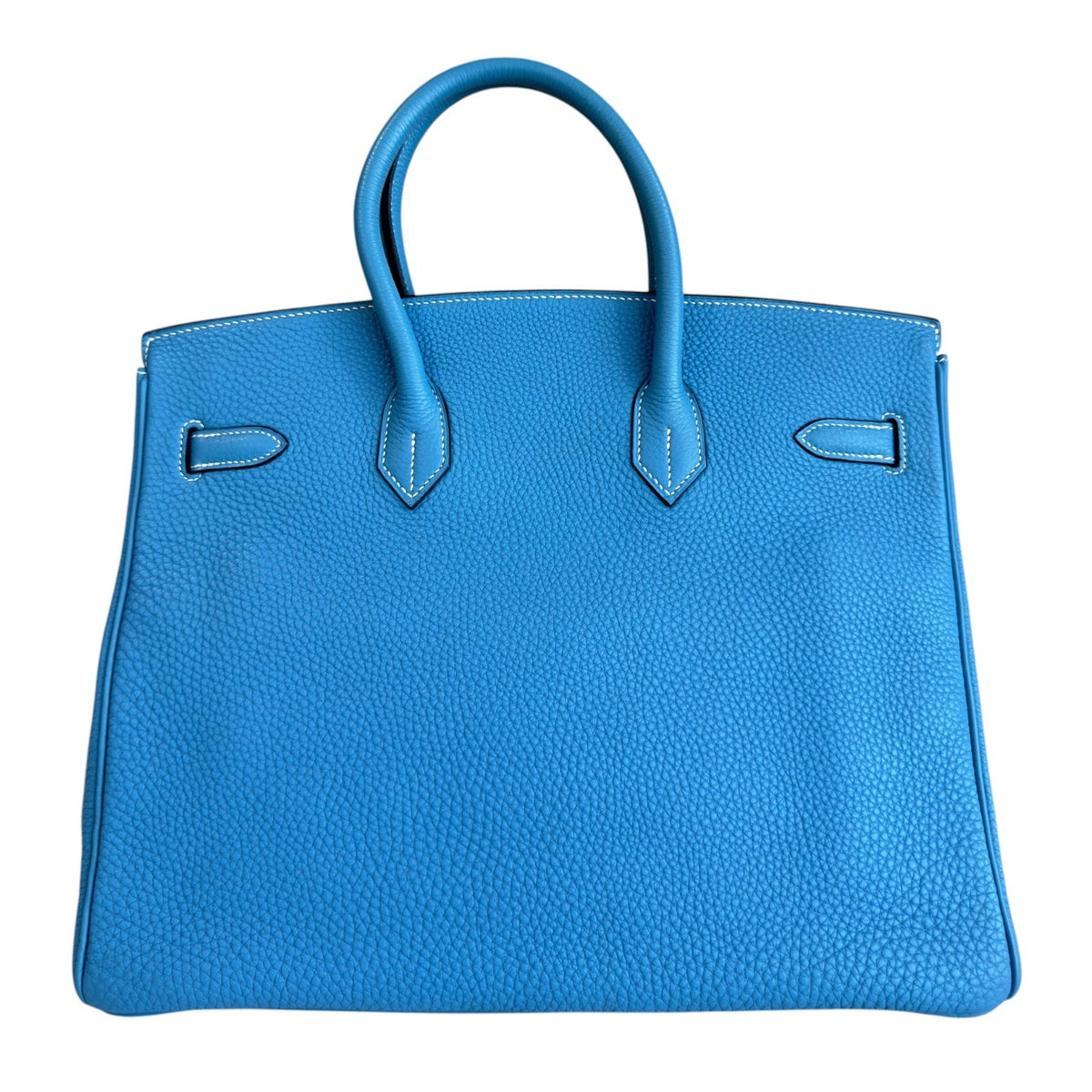 Hermes Birkin 35 Blue Jean Togo Leather Gold Hardware RARE