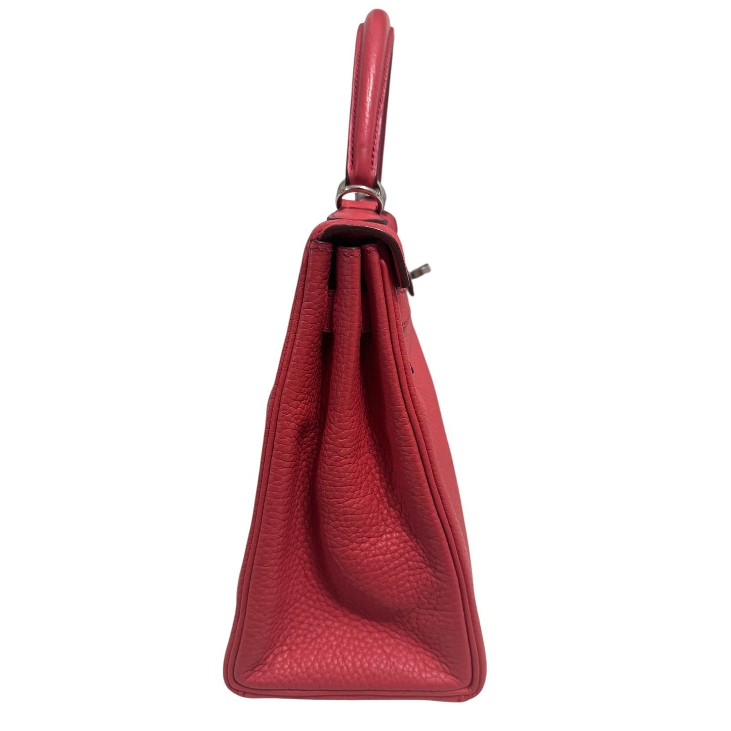 Hermes Kelly 28 Bougainvillea Pink red Togo Leather Palladium Hardware RARE