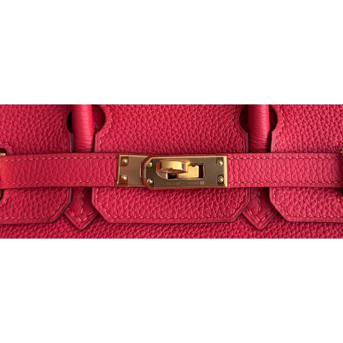 Hermes Birkin 25 Rouge Pivoine Red Togo Leather Gold Hardware