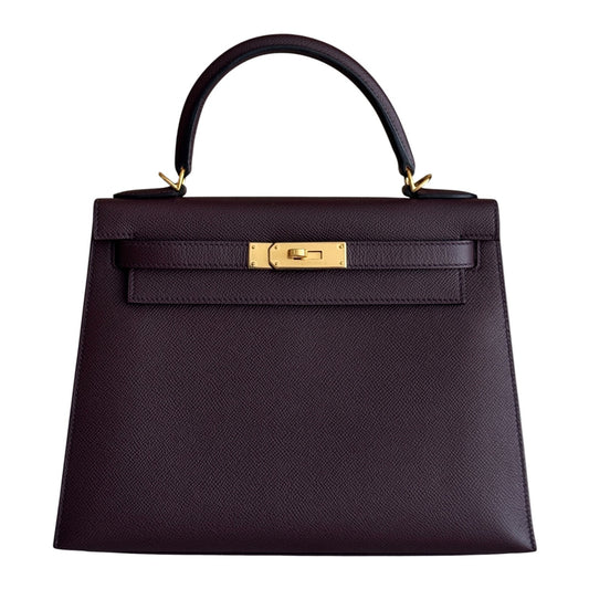 Hermes Kelly 28 Sellier Rouge Sellier Red Epsom Leather Gold Hardware RARE