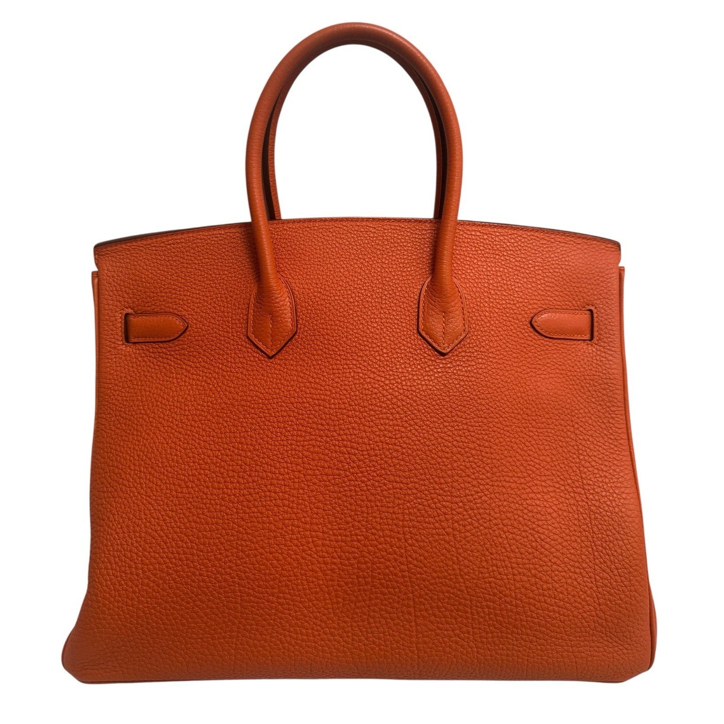 Hermes Birkin 35 Orange Togo Leather Gold Hardware RARE