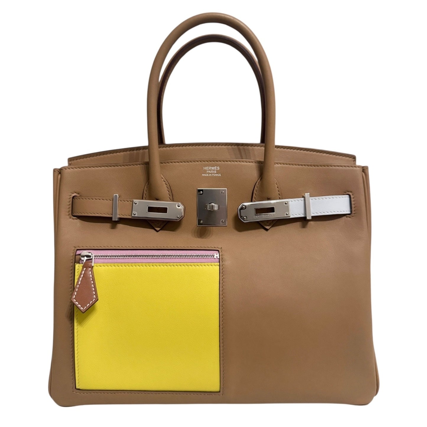 Hermes Birkin 30 Colormatic Chai Lime Mauve Sylvester Blue Brume Nata Leather