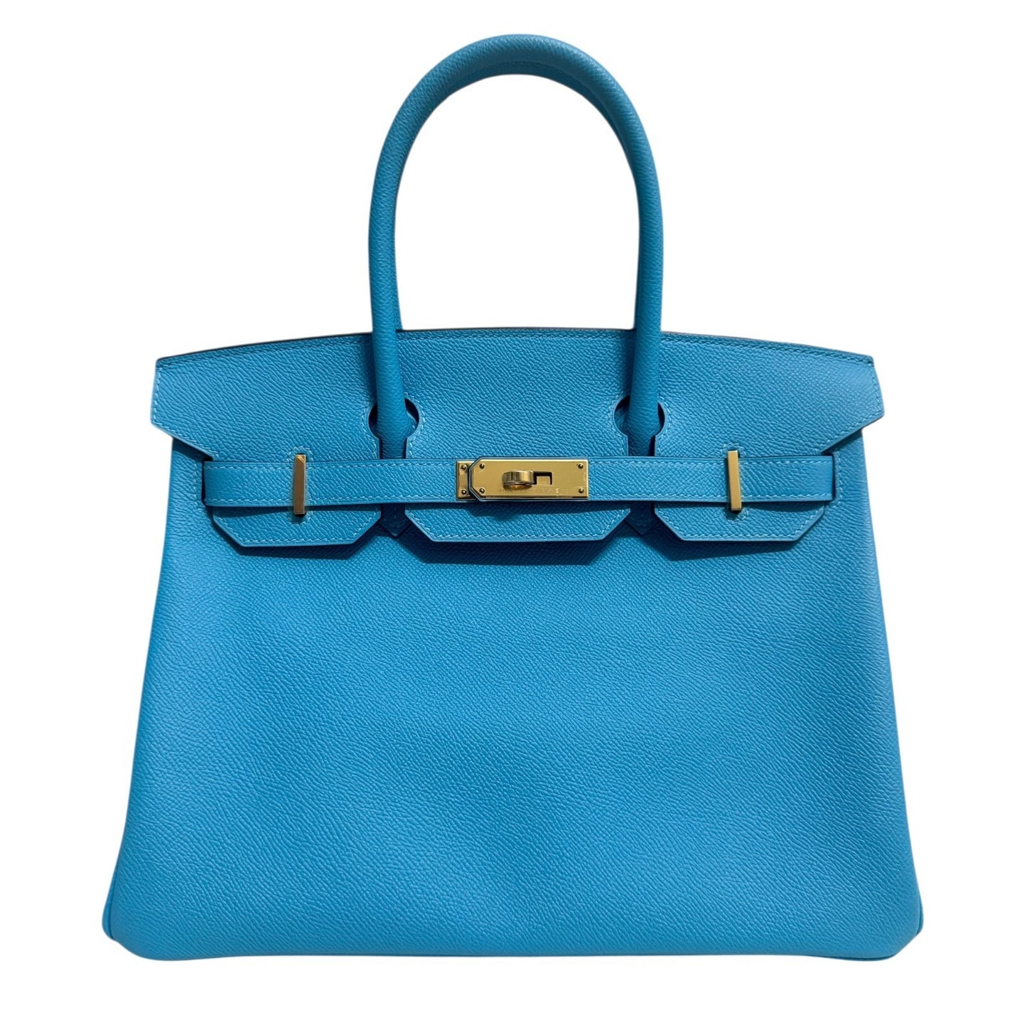 Hermes Birkin 30 Bleu du Nord Epsom Leather Gold Hardware