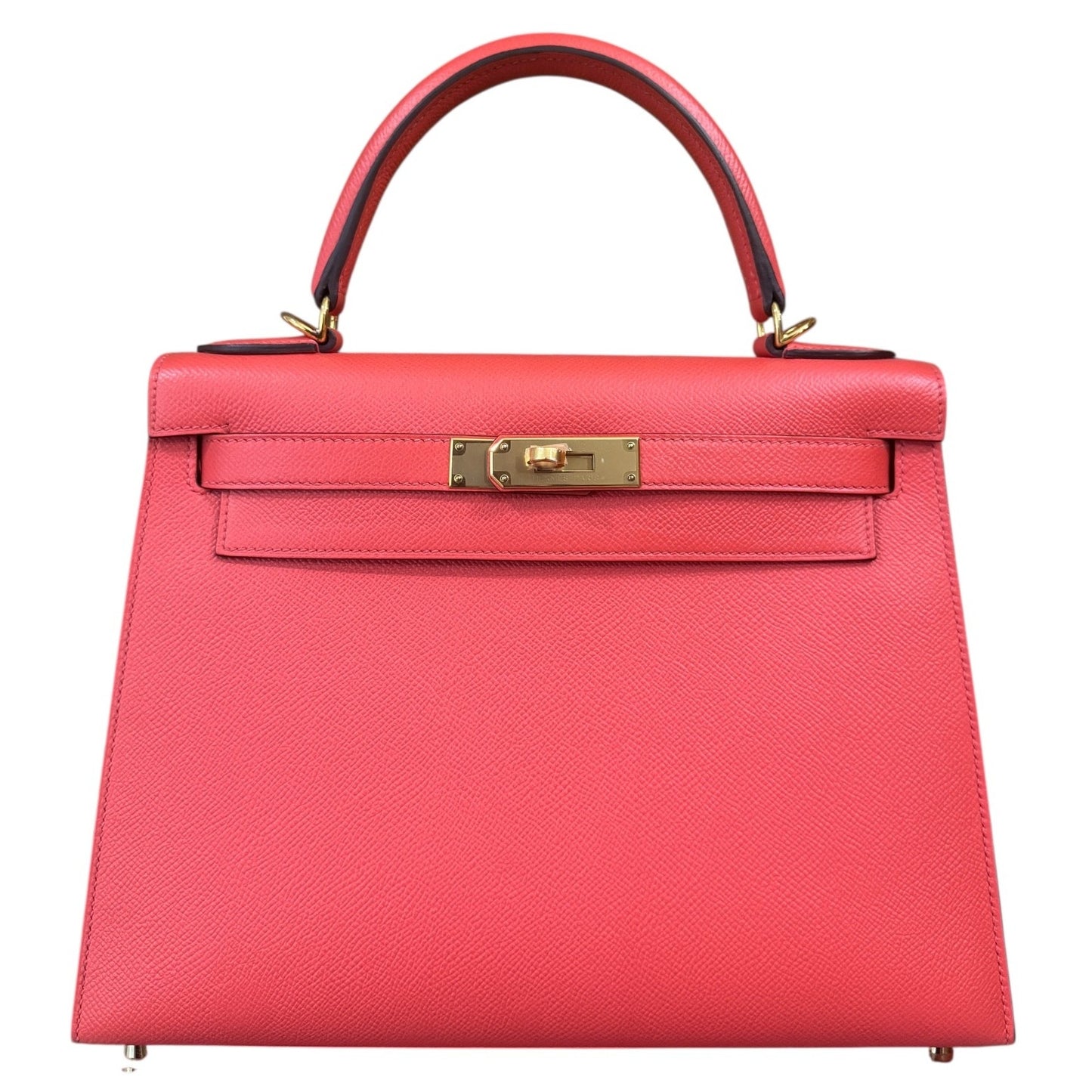 Hermes Kelly 28 Sellier Pink Rose Jaipur Epsom Leather Gold Hardware