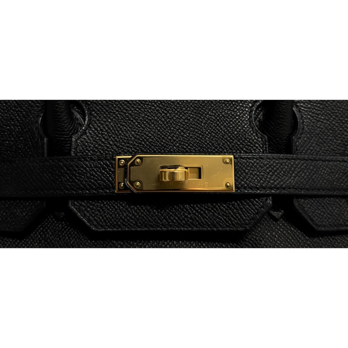 Hermes Birkin 30 Black Noir Epsom Leather Gold Hardware RARE