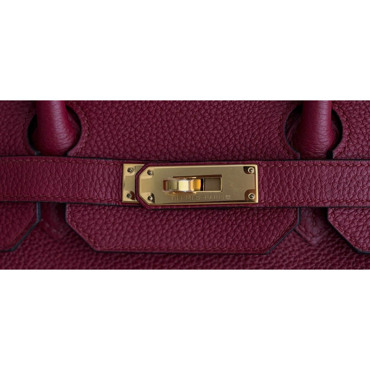 Hermes Birkin 35 Rouge Grenat Red Togo Leather Gold Hardware RARE