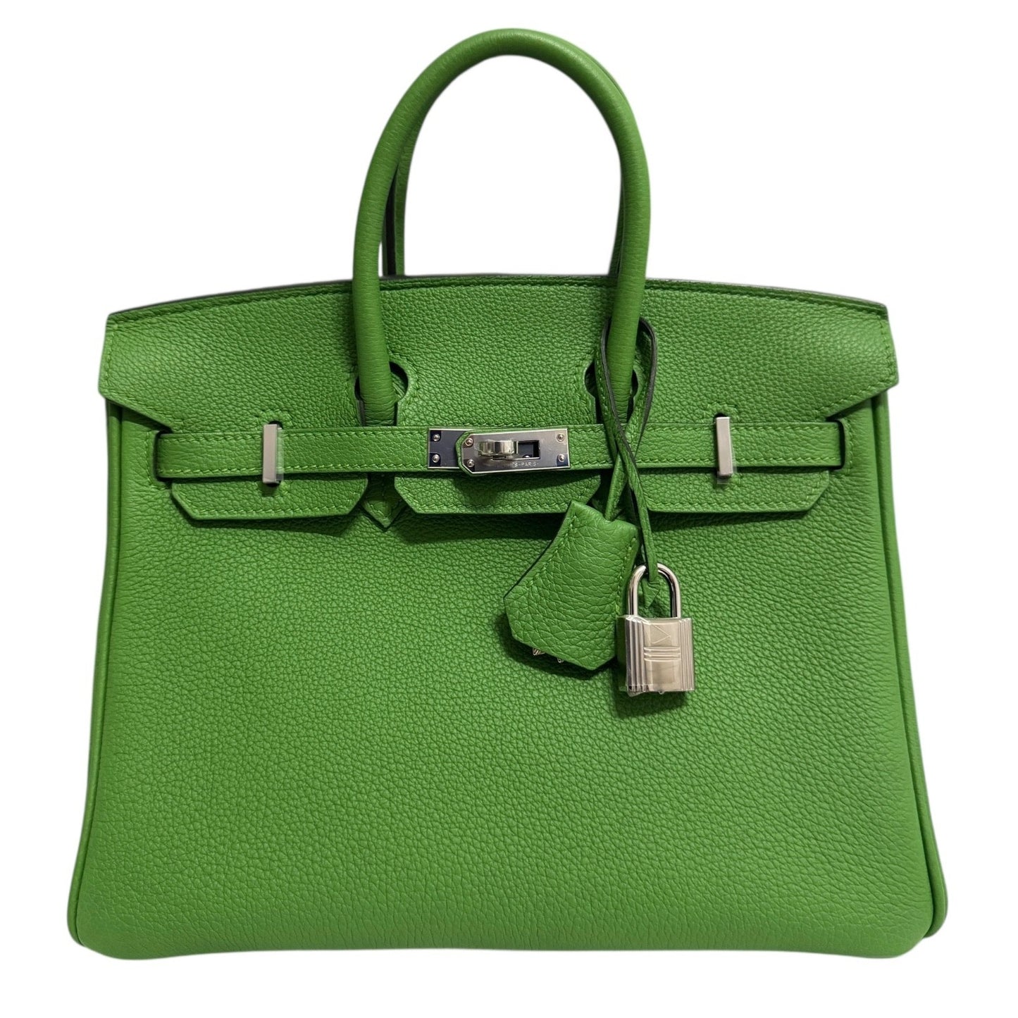 Hermes Birkin 25 Vert Yucca Green Togo Leather Palladium Hardware NEW