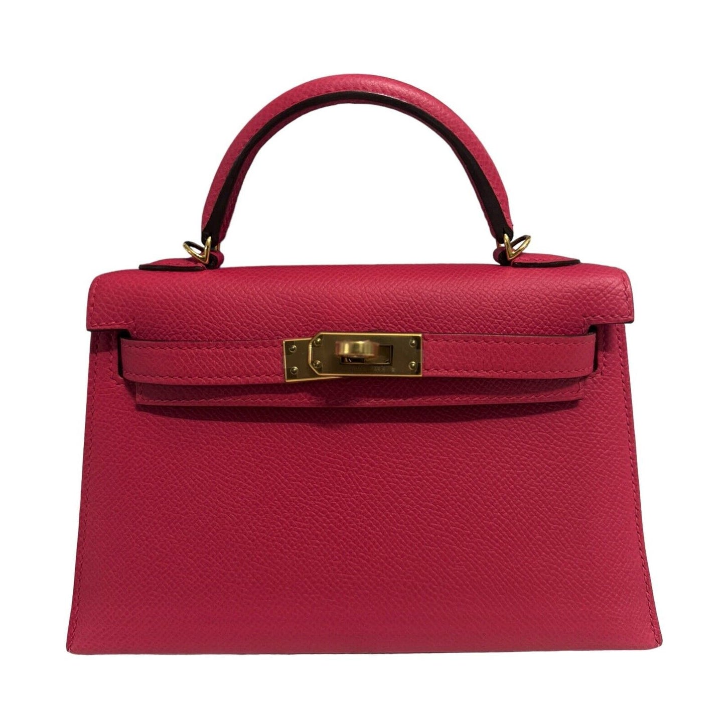 Hermes Kelly Mini 20 Rose Extreme Pink Epsom Leather Gold Hardware