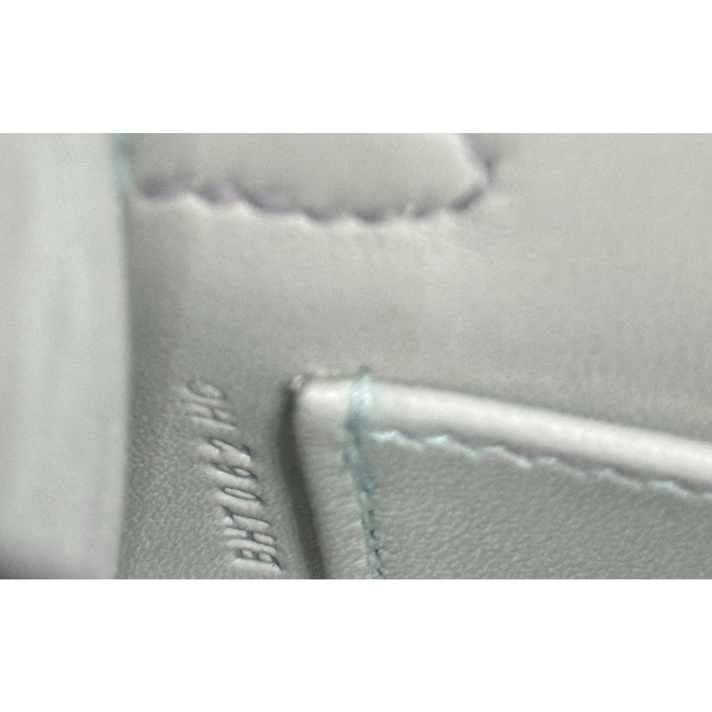 Hermes Kelly Mini 20 Special Order Matte Alligator Vert D'eau & Gris Perle Gray