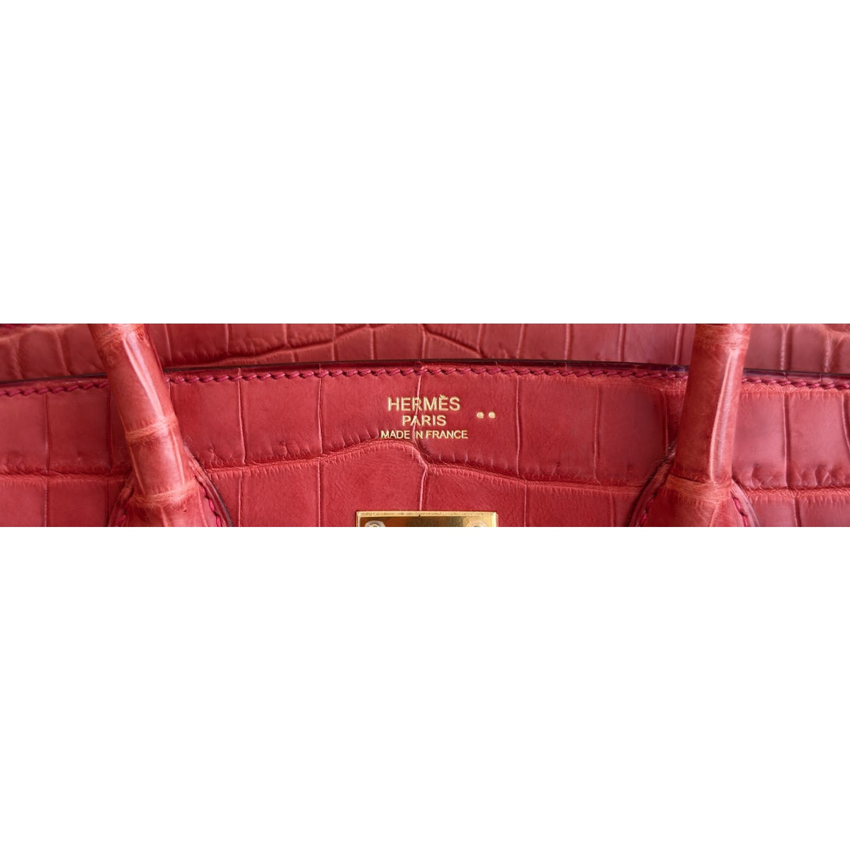 Hermes Birkin 30 Sanguine Orange Matte Alligator Leather Gold Hardware