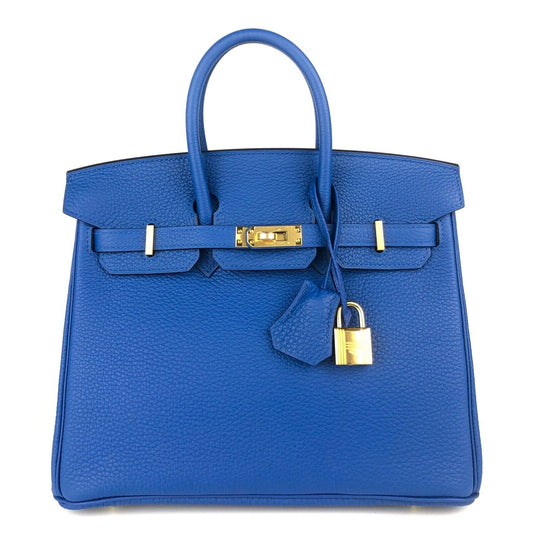 Hermes Birkin 25 Blue France Togo Leather Gold Hardware 2022 Handbag