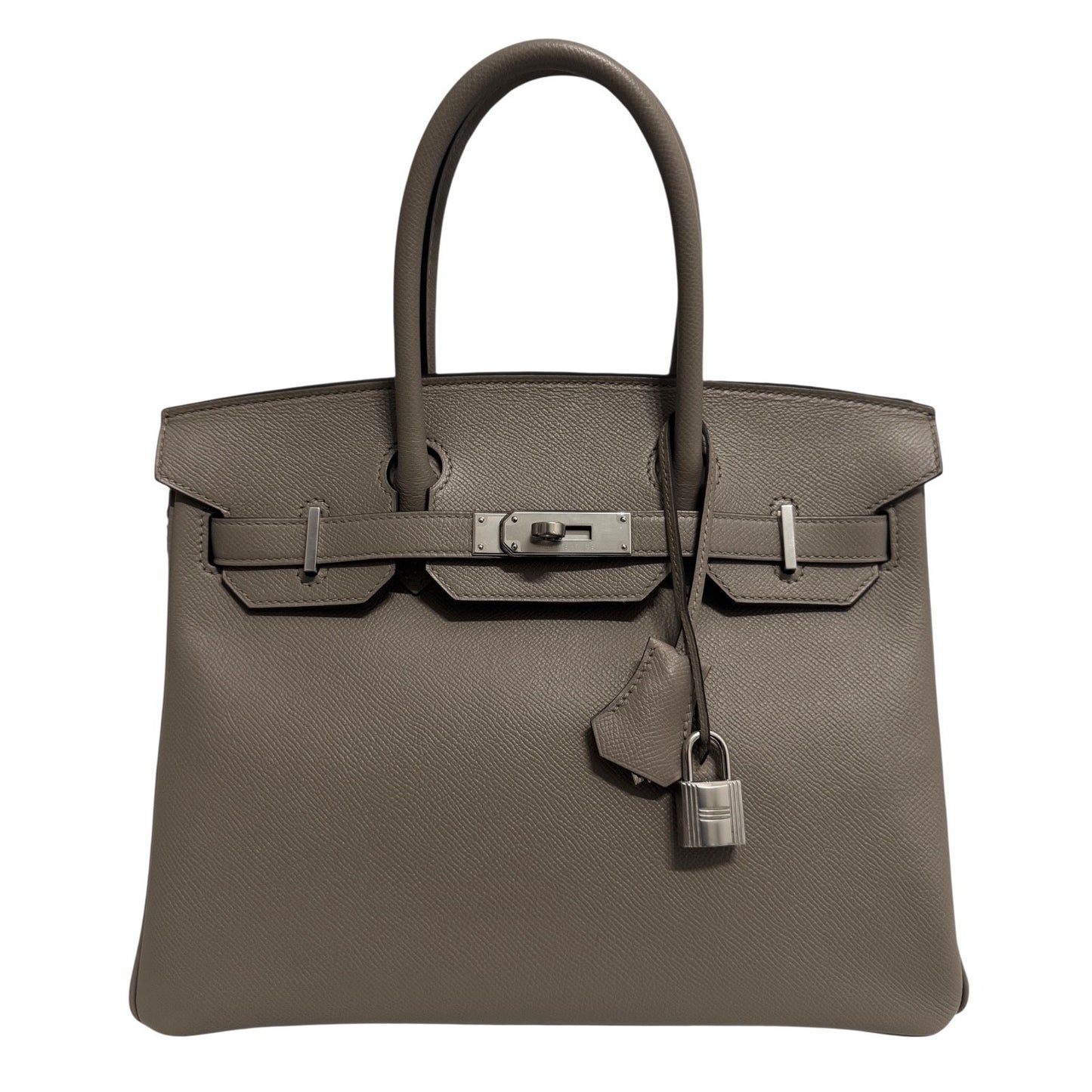Hermes Birkin 30 Gris Asphalt Gray Epsom Leather Palladium Hardware