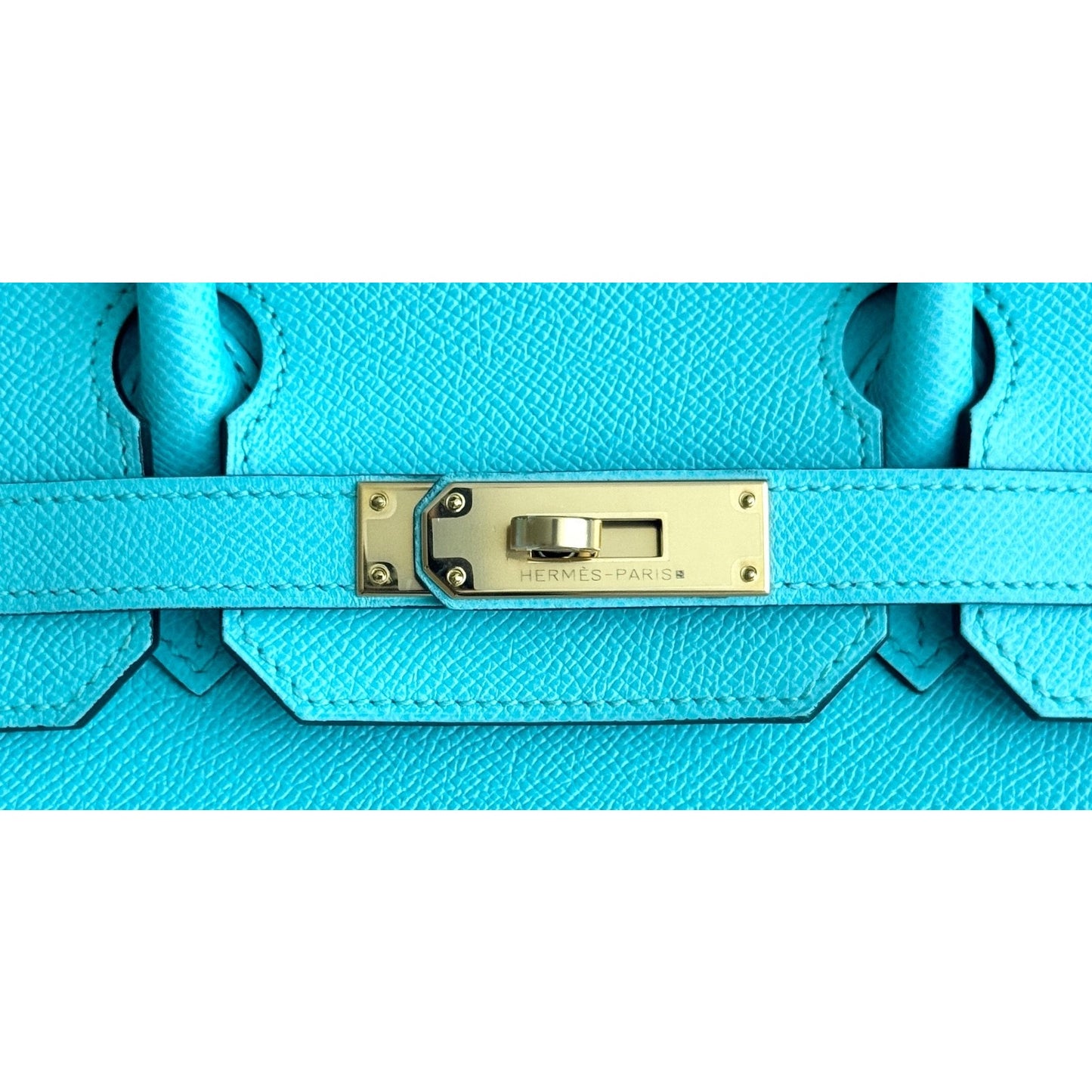 Hermes Birkin 30 Blue Atoll Epsom Leather Gold Hardware