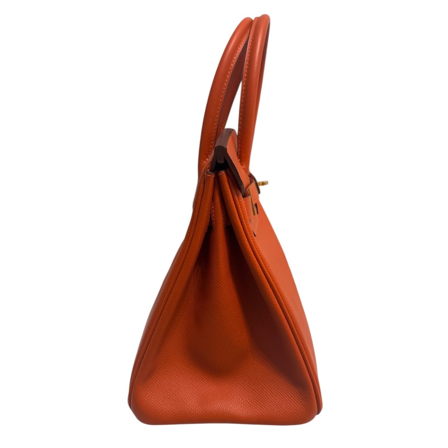Hermes Birkin 30 Orange Epsom Leather Gold Hardware