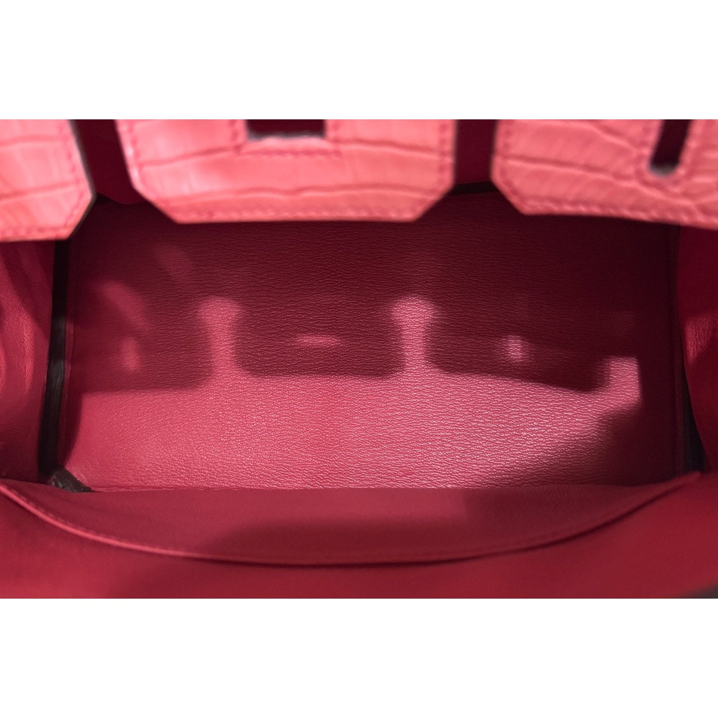 Hermes Birkin 25 Matte Alligator Bougainvillea Pink Palladium Hardware Rare