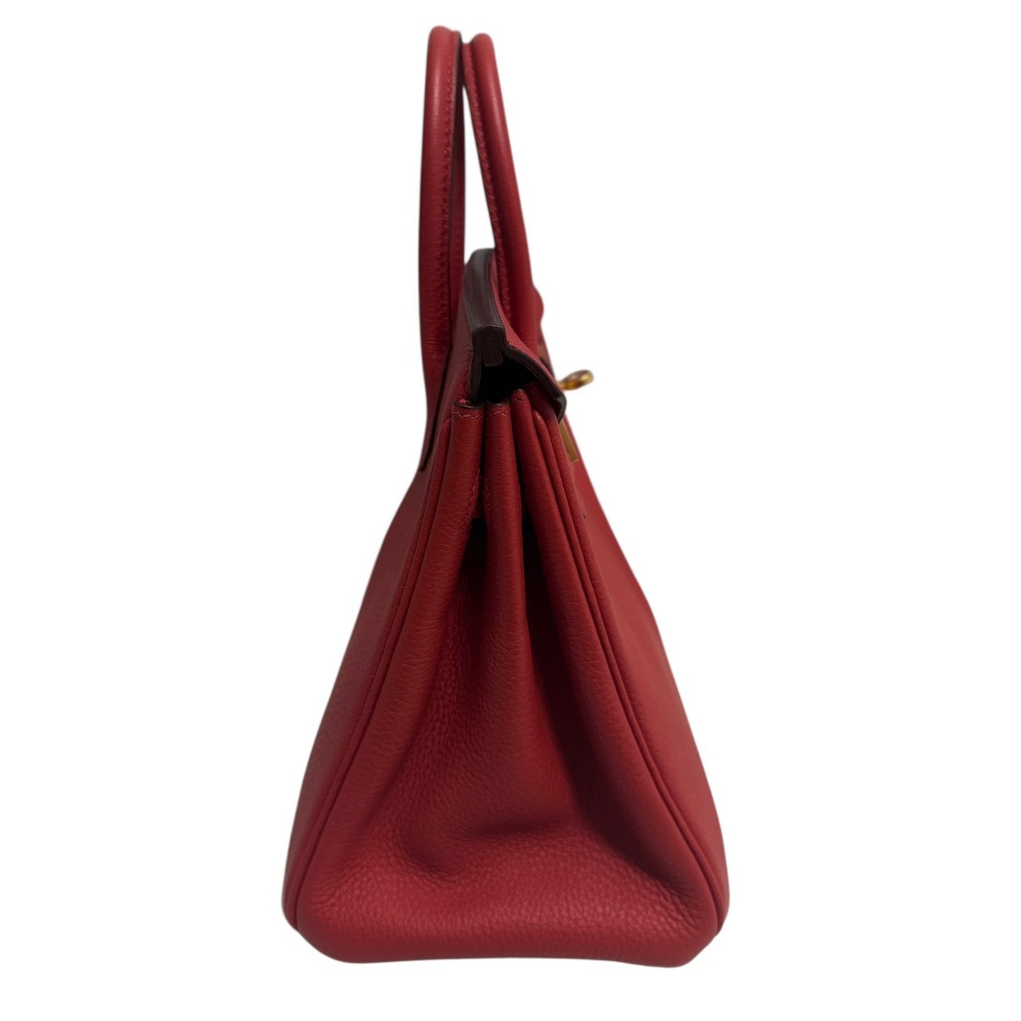 Hermes Birkin 25 Geranium Red Togo Leather Gold Hardware