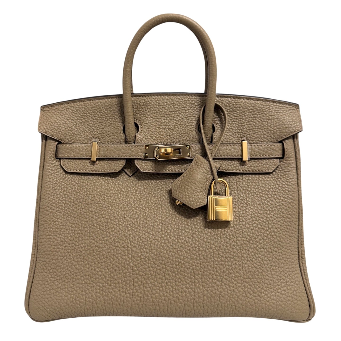 Hermes Birkin 25 Beige Marfa Togo Leather Gold Hardware NEW