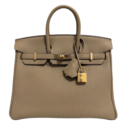 Hermes Birkin 25 Beige Marfa Togo Leather Gold Hardware NEW