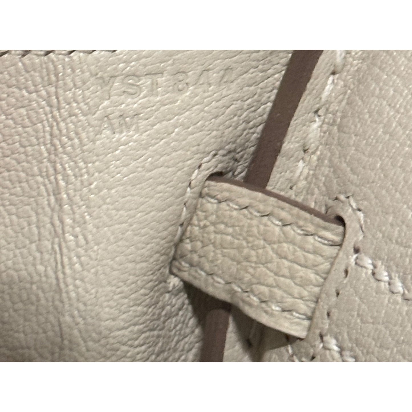Hermes Birkin 25 Craie Cream White Togo Leather Gold Hardware