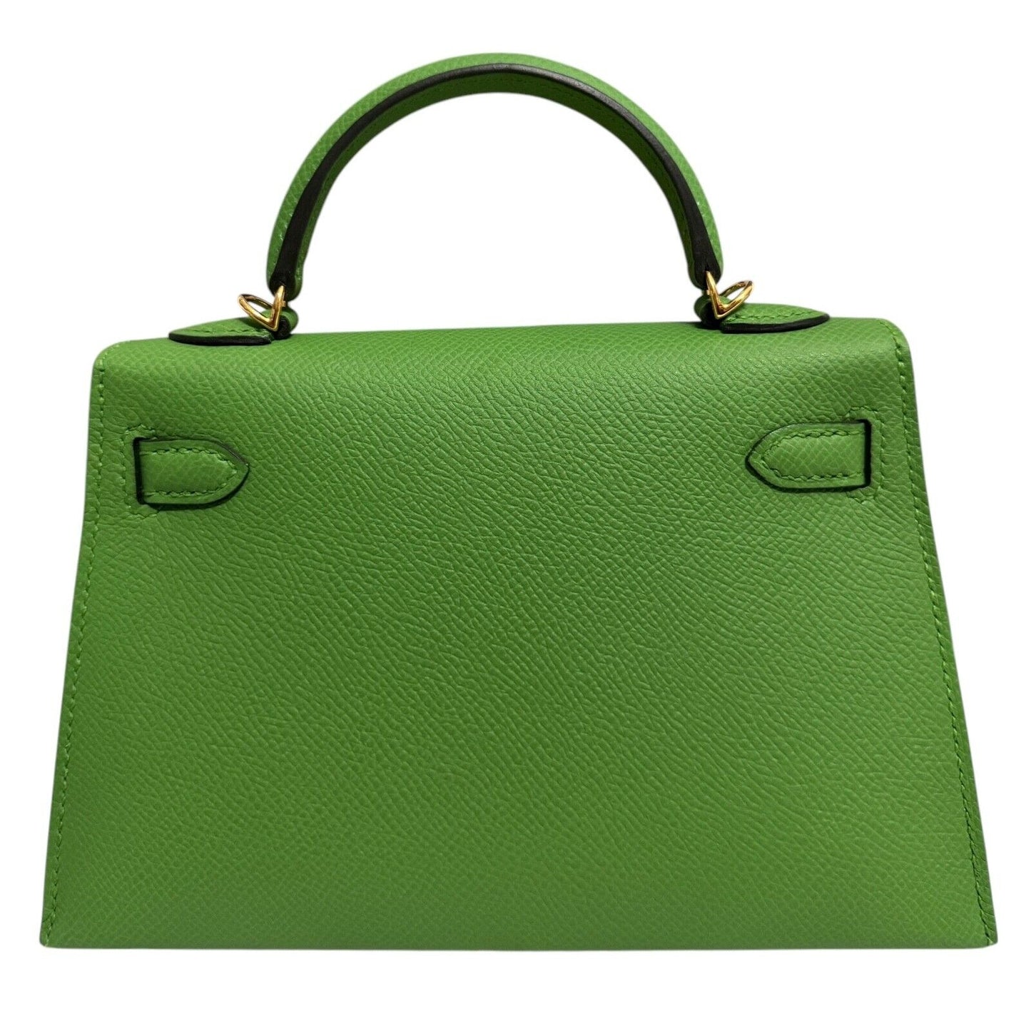 Hermes Kelly Mini 20 Vert Yucca Green Epsom Leather Gold Hardware RARE