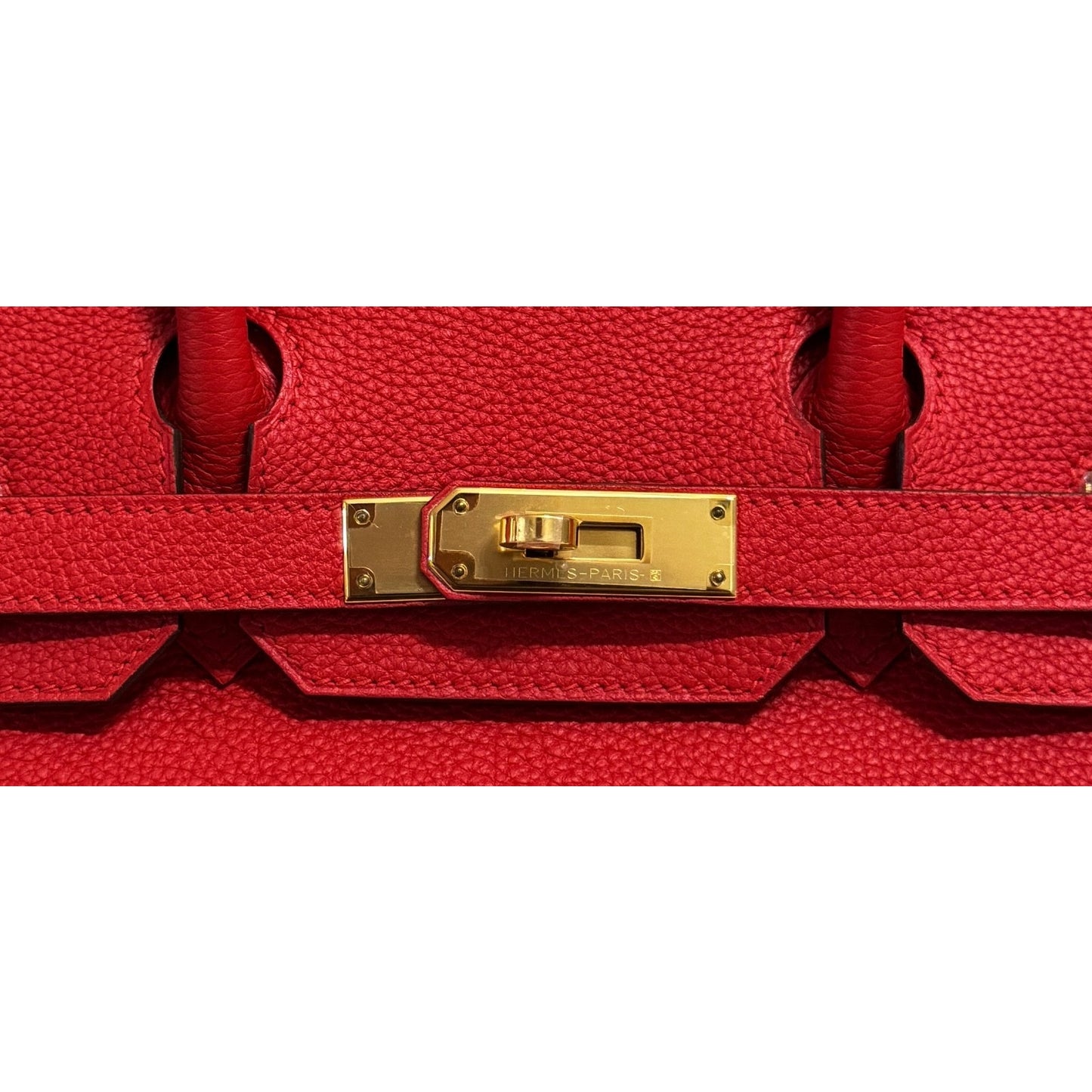 Hermes Birkin 30 Rouge de Coeur Red Togo Leather Gold Hardware RARE