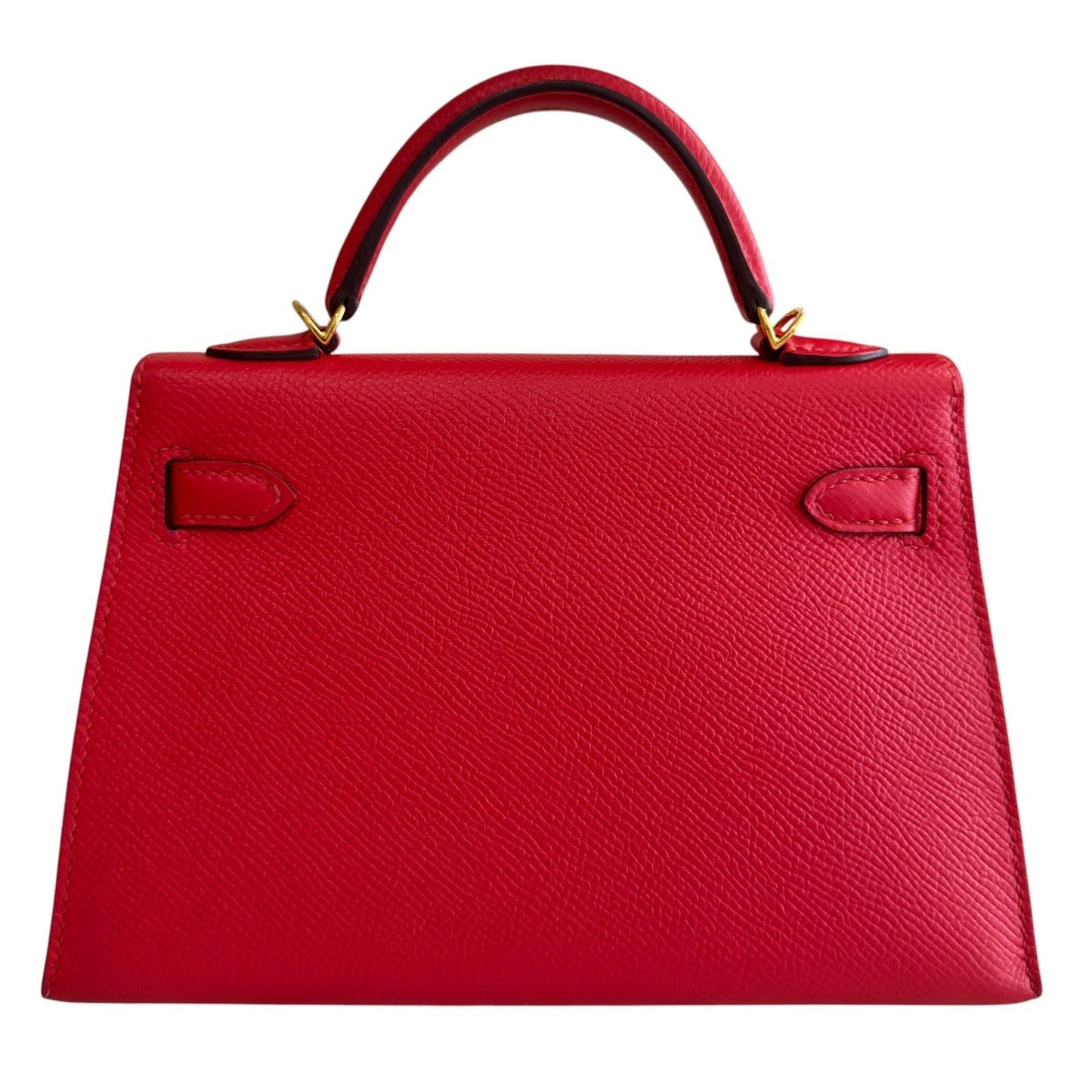 Hermes Kelly Mini 20 Rouge de Coeur Red Epsom Leather Gold Hardware RARE