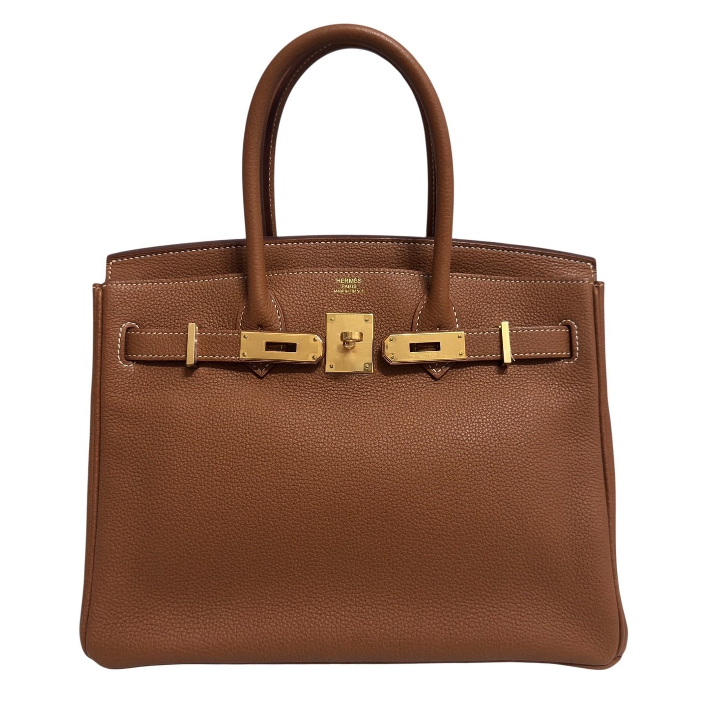 Hermes Birkin 30 Gold Tan Togo Leather Gold Hardware RARE