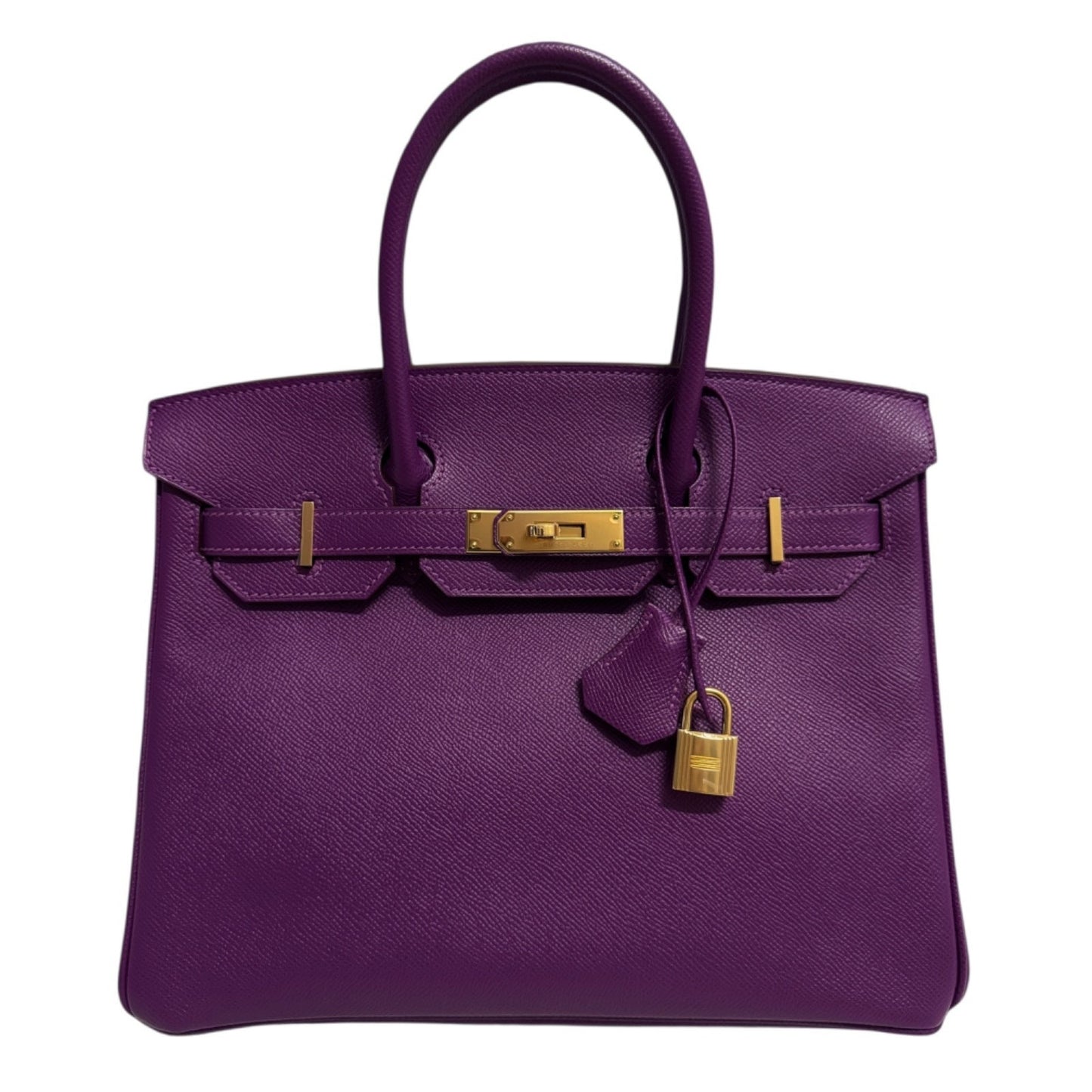 Hermes Birkin 30 Anemone Purple Epsom Leather Gold Hardware