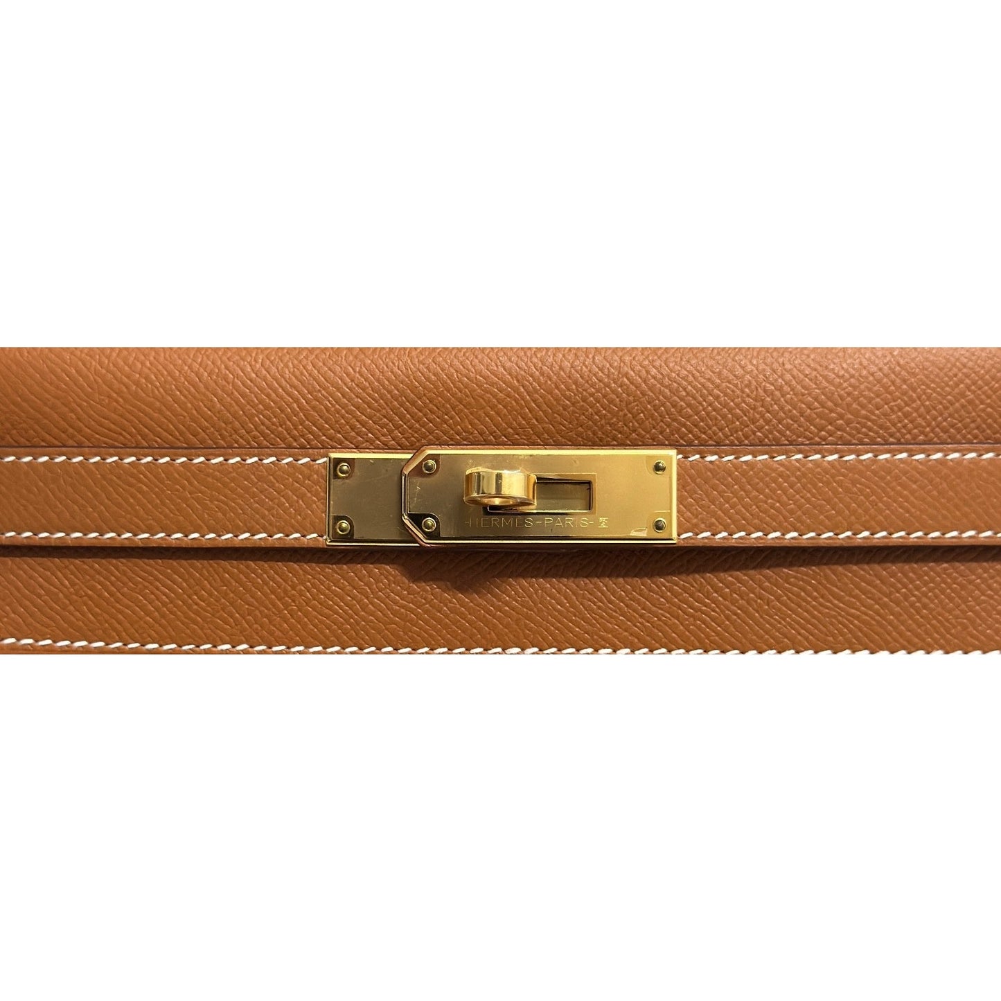 Hermes Kelly 28 Sellier Gold Tan Epsom Leather Gold Hardware RARE