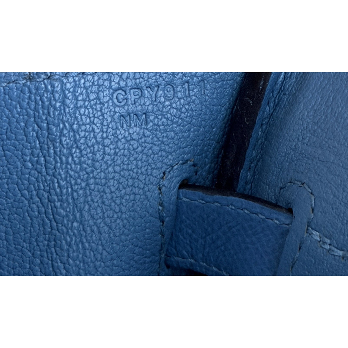 Hermes Birkin 30 Blue Azure Epsom Leather Palladium Hardware Rare