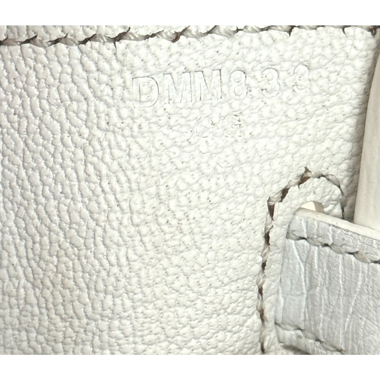 Hermes Birkin 25 White Blanc Leather Gold Hardware Rare