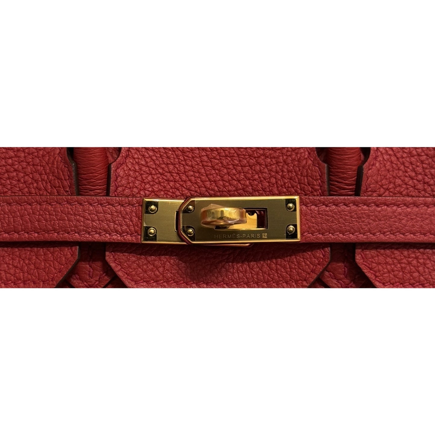 Hermes Birkin 25 Geranium Red Togo Leather Gold Hardware