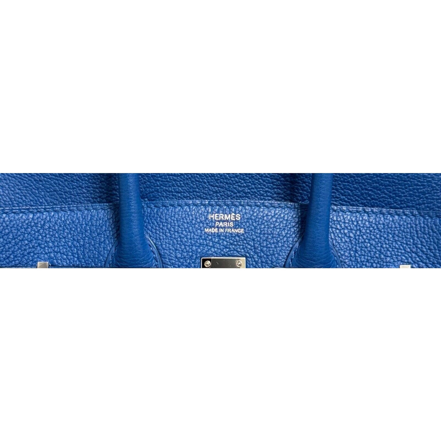 Hermes Birkin 25 Verso Blue Zellige & Capucine Leather Palladium Hardware