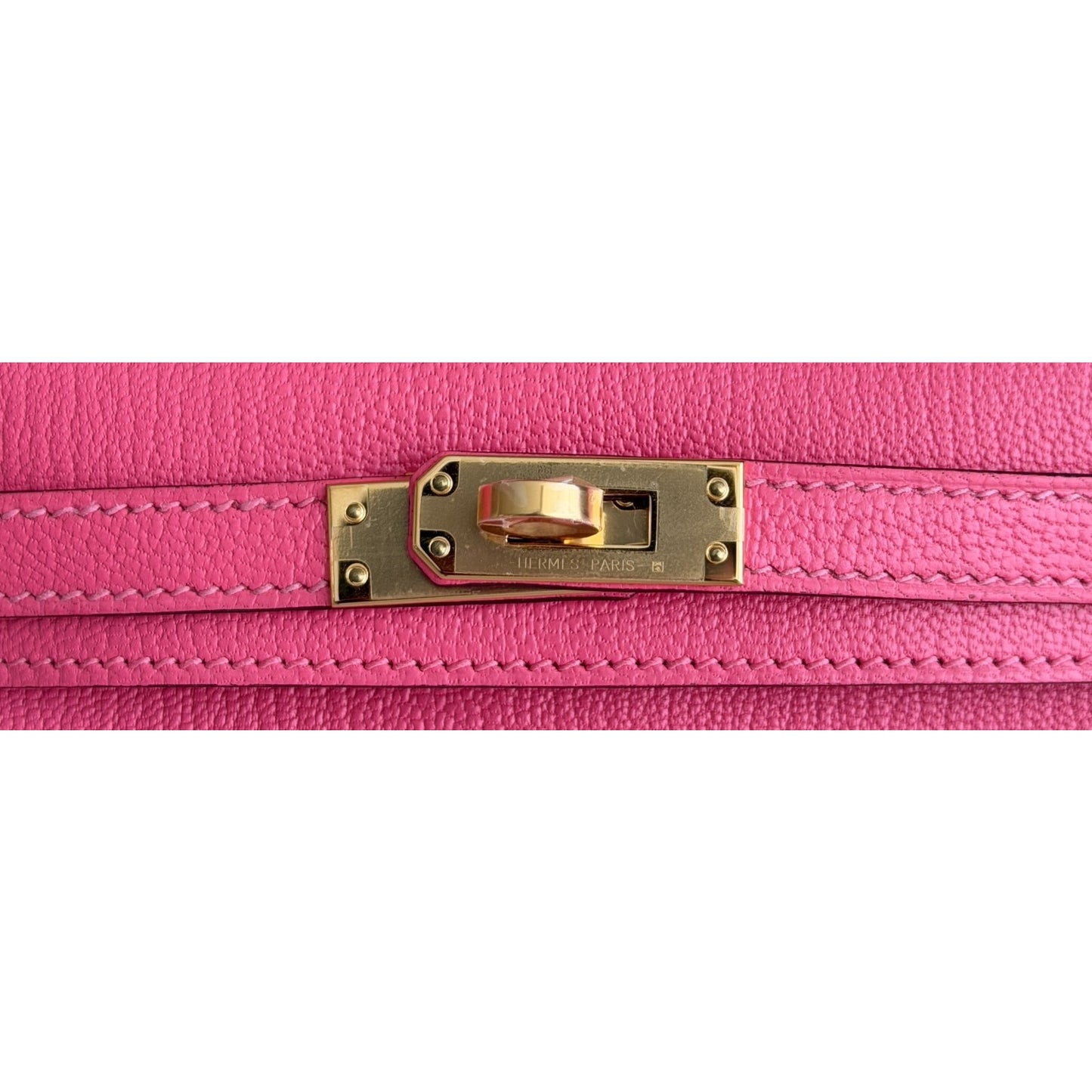 Hermes Kelly Mini 20 Rose Lipstick Pink Chèvre Leather Gold Hardware