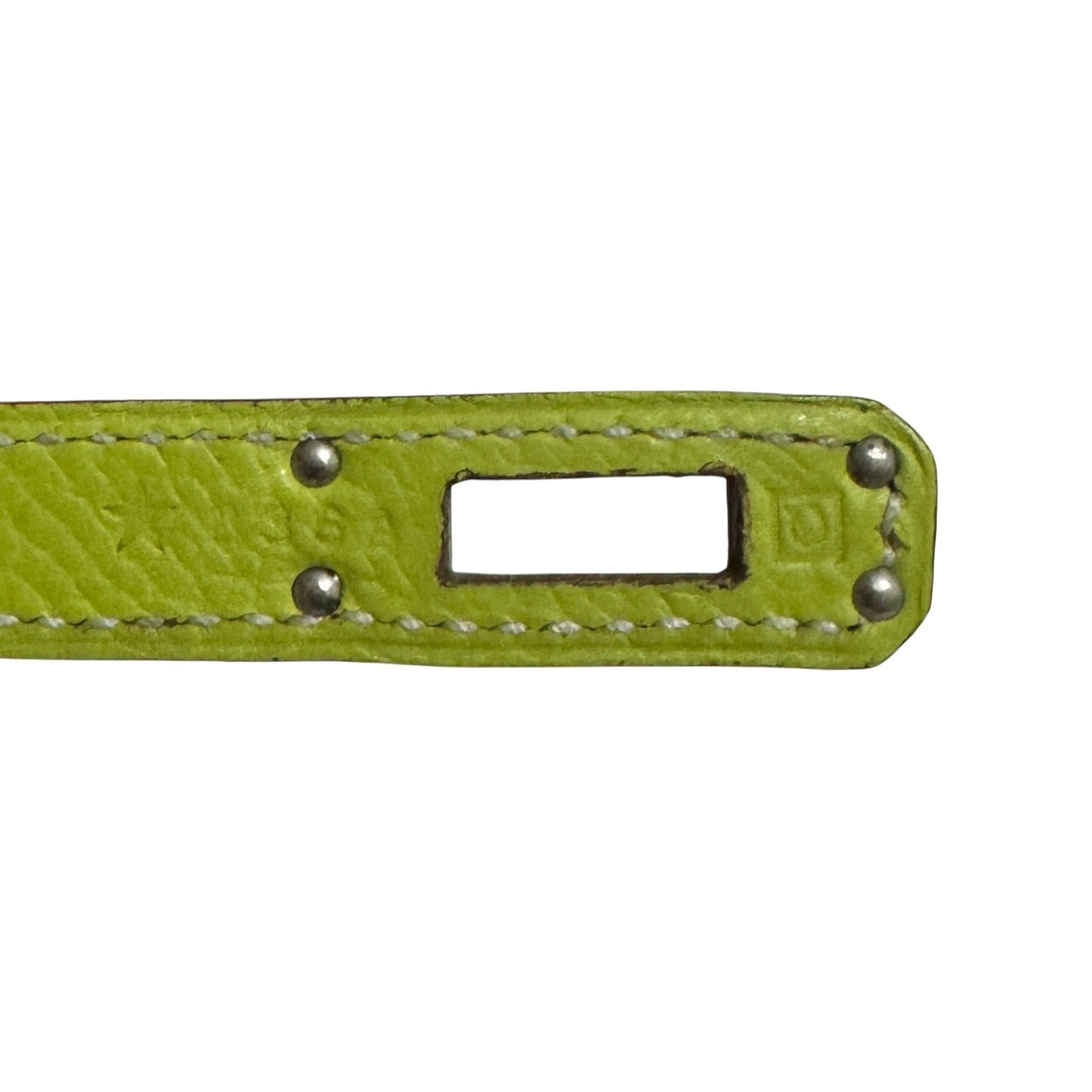 Hermes Birkin 25 Kiwi Epsom Lichen Green Epsom Leather Palladium Hardware