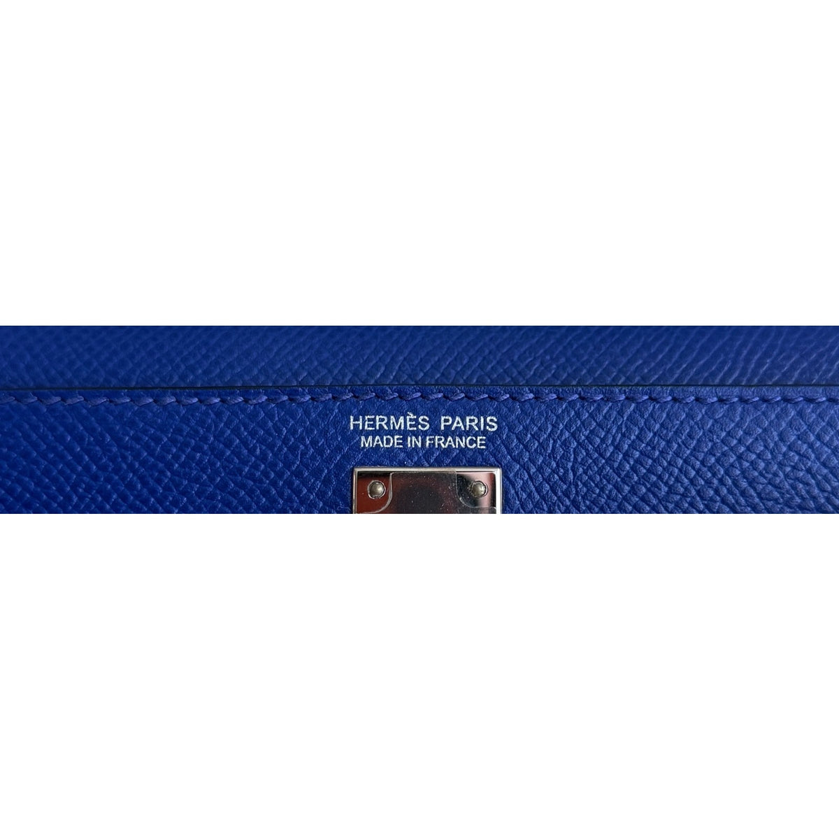 Hermes Kelly Mini 20 Blue Electric Epsom Leather Palladium Hardware RARE