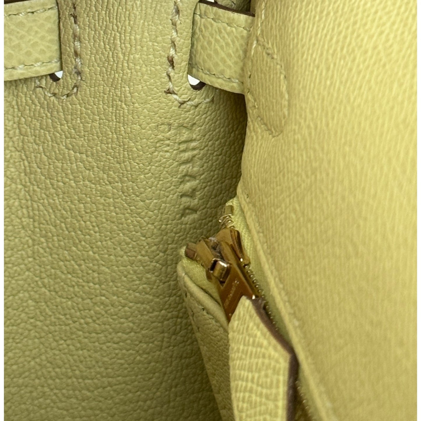 Hermes Kelly 25 Sellier Jaune Poussin Yellow Epsom Leather Gold Hardware